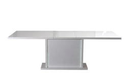 Table à Manger Extensible Kaia 180/225x100 - Blanc Brillant -Magasin De Meubles 3102000083254 Z4 KARMA table 1allonge n10 15SD2730 461b