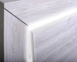 Lit Neal 140x200 Avec éclairage - Chêne Gris -Magasin De Meubles 3102000099170 E3 NEVA93 LIT140 18 17CF0314 HD 1 7748