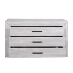 Commode Neal 130cm à 3 Tiroirs - Chêne Gris -Magasin De Meubles 3102000099231 D NEVA93 COMMODE 22 17CF1403 HD 6b3c