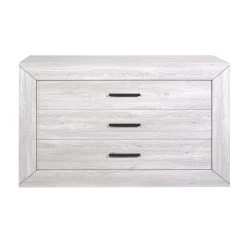 Commode Neal 130cm à 3 Tiroirs - Chêne Gris -Magasin De Meubles 3102000099231 F NEVA93 COMMODE 22 17CF1403 HD a28e