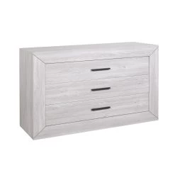 Commode Neal 130cm à 3 Tiroirs - Chêne Gris -Magasin De Meubles 3102000099231 Q NEVA93 COMMODE 22 17CF1403 HD 6c24