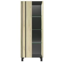 Vitrine Rufus 73cm à 1 Porte - Chêne -Magasin De Meubles 3102000108209 F2 RUSH 4405 VITRINE 1PG N01 18SB4010 9971