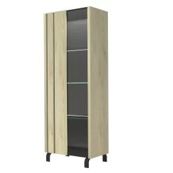 Vitrine Rufus 73cm à 1 Porte - Chêne -Magasin De Meubles 3102000108209 P1 RUSH 4405 VITRINE 1PG N01 18SB4010 c0c6