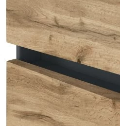 Meuble Sous Lavabo Luna 60cm 1 Tiroir - Graphite/chêne 17 Meuble Sous Lavabo Luna 60cm 1 Tiroir - Graphite/chêne -Magasin De Meubles 314.3183 7 88f6