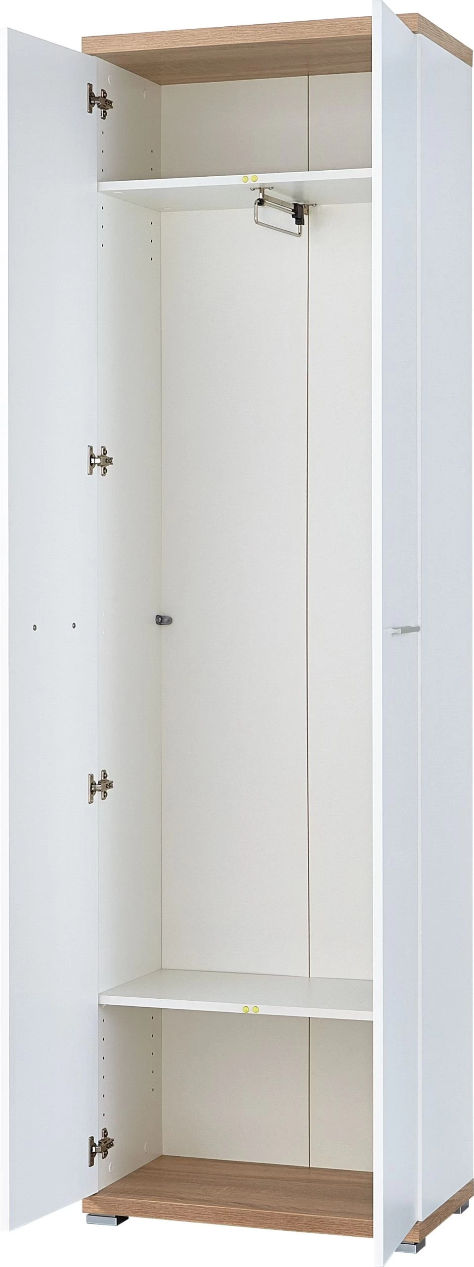 Armoire Vestiaire Tosun 59cm Avec 2 Portes - Blanc/chêne 6 Armoire Vestiaire Tosun 59cm Avec 2 Portes - Blanc/chêne – Image 6