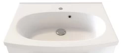 Meuble Lavabo Gene 60cm 2 Tiroirs - Blanc/chêne Gris -Magasin De Meubles 332.1.0163 10 e052