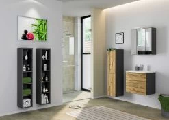 Ensemble Salle De Bains Gene 11 60cm - Gris Graphite/chêne Wotan 5 Ensemble Salle De Bains Gene 11 60cm - Gris Graphite/chêne Wotan -Magasin De Meubles 332.1.4240 3 50c5