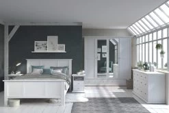 Table De Chevet Morgane Campagne - Blanc -Magasin De Meubles 3540 CH1T L140 CO8T A4PT ed9c