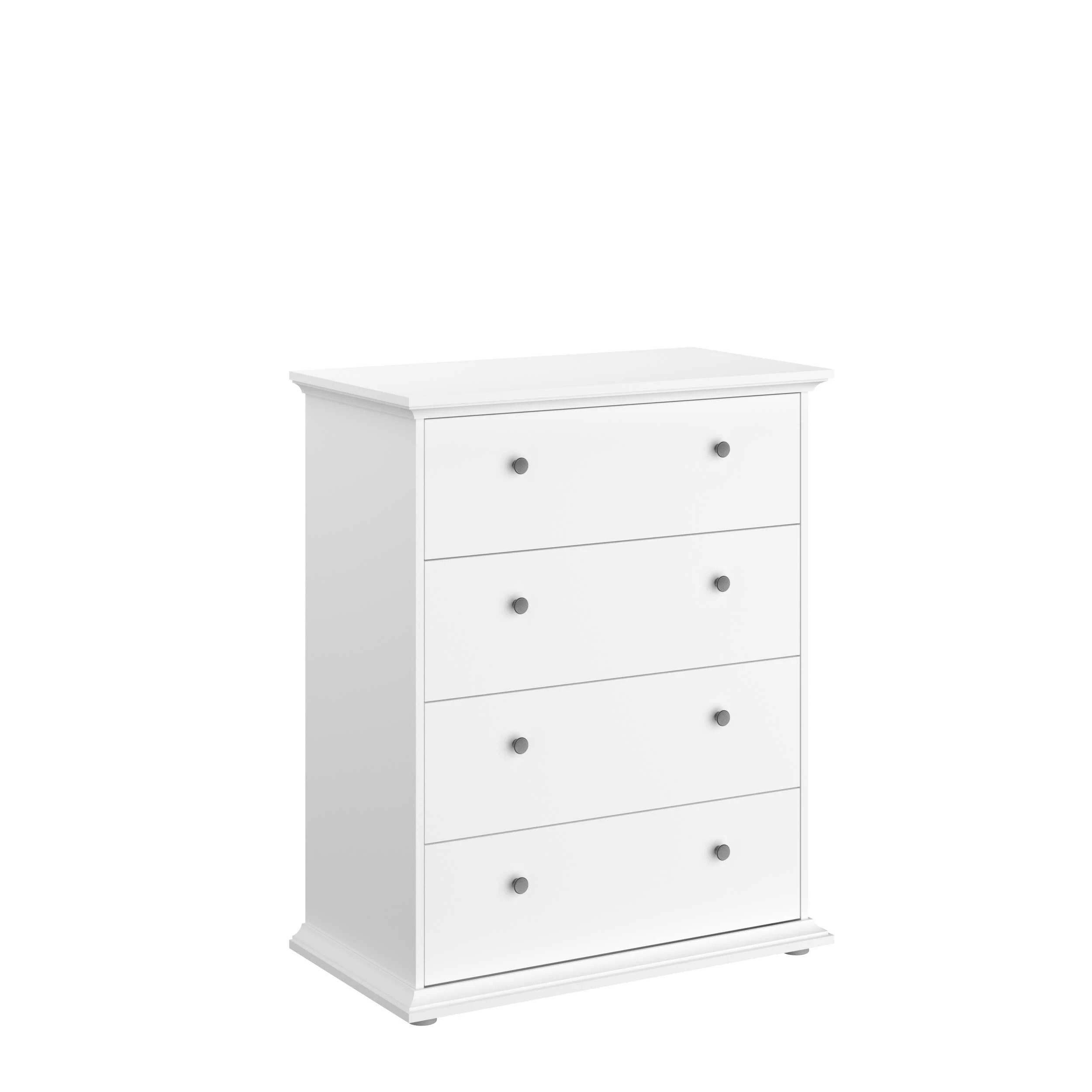 Commode Morgane 4 Tiroirs - Blanc 9 Commode Morgane 4 Tiroirs - Blanc – Image 9