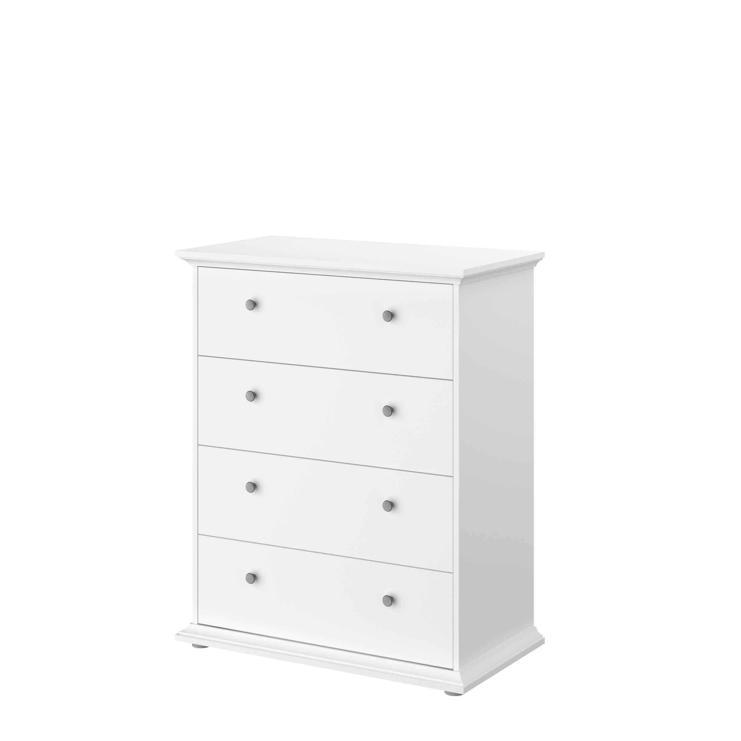 Commode Morgane 4 Tiroirs - Blanc 10 Commode Morgane 4 Tiroirs - Blanc – Image 10