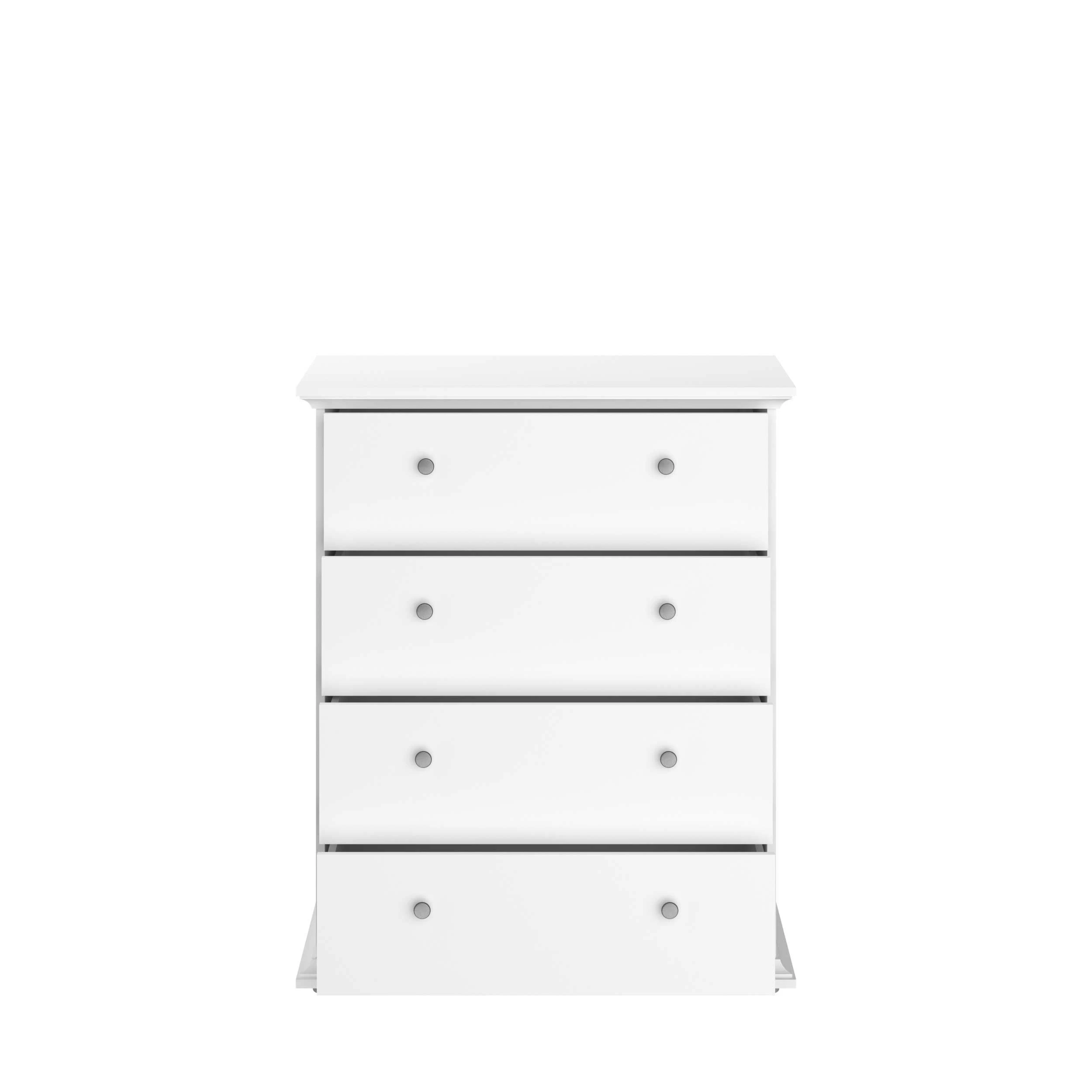 Commode Morgane 4 Tiroirs - Blanc 6 Commode Morgane 4 Tiroirs - Blanc – Image 6