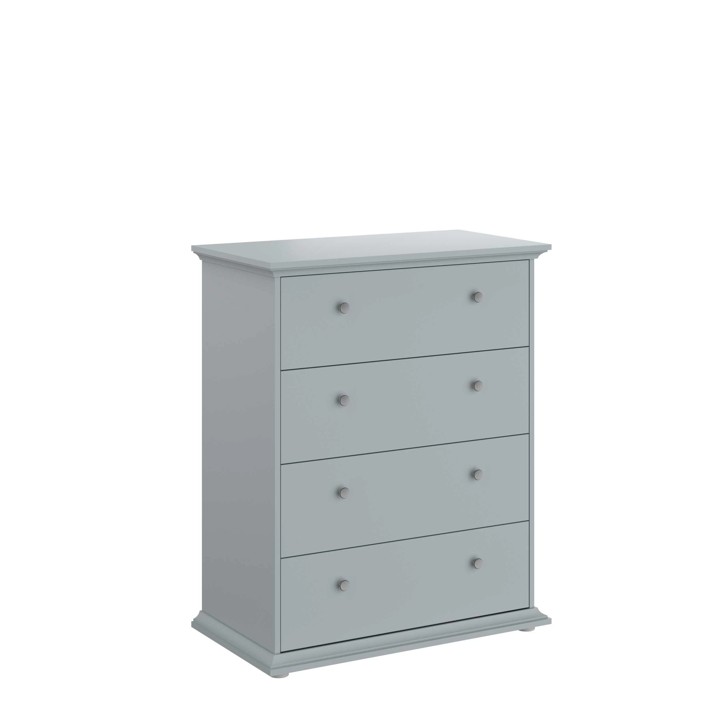 Commode Morgane 4 Tiroirs - Gris 4 Commode Morgane 4 Tiroirs - Gris – Image 4