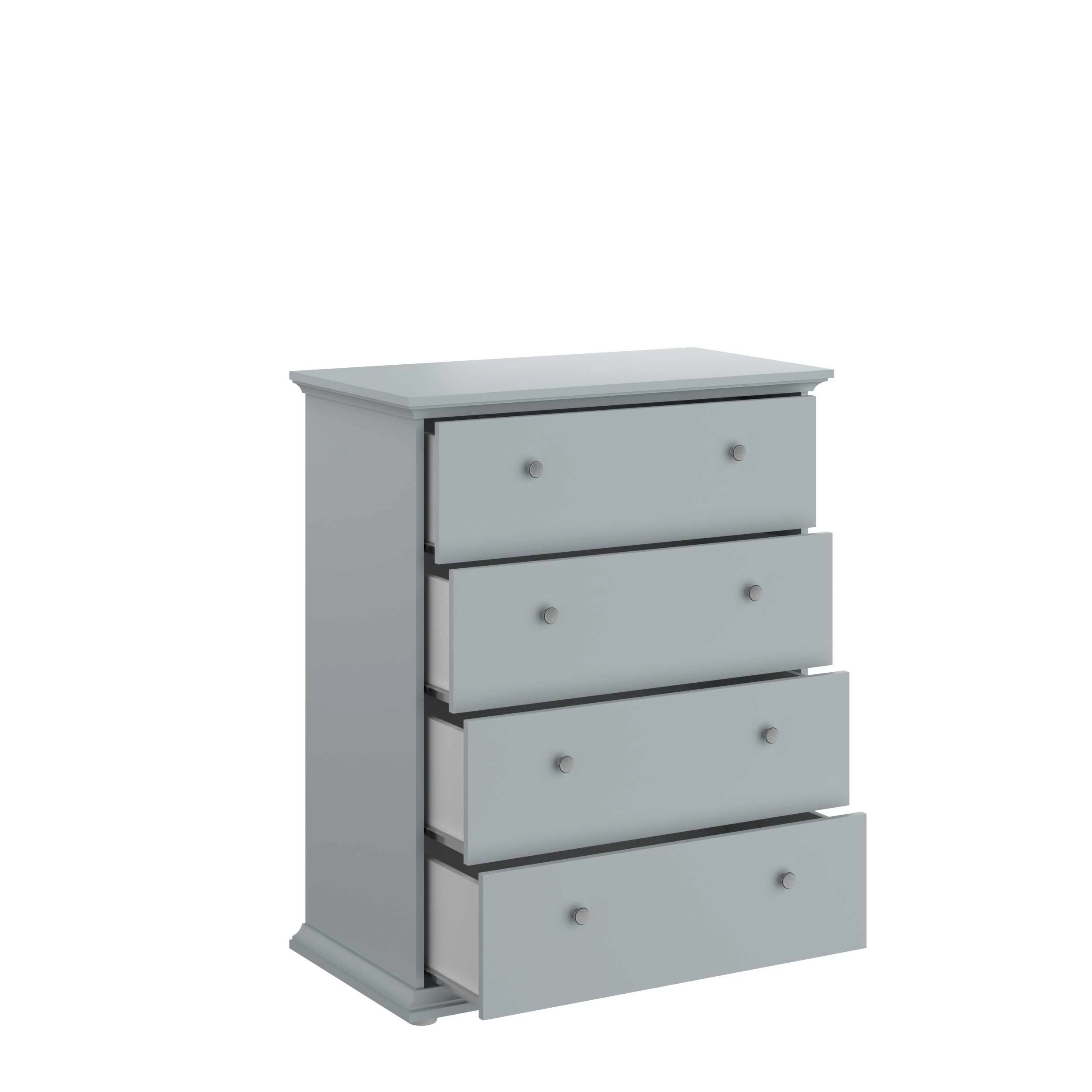 Commode Morgane 4 Tiroirs - Gris 8 Commode Morgane 4 Tiroirs - Gris – Image 8
