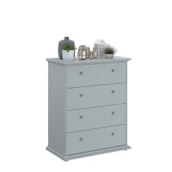 Commode Morgane 4 Tiroirs - Gris 18 Commode Morgane 4 Tiroirs - Gris -Magasin De Meubles 3840 CO4T C STYLE b2bb
