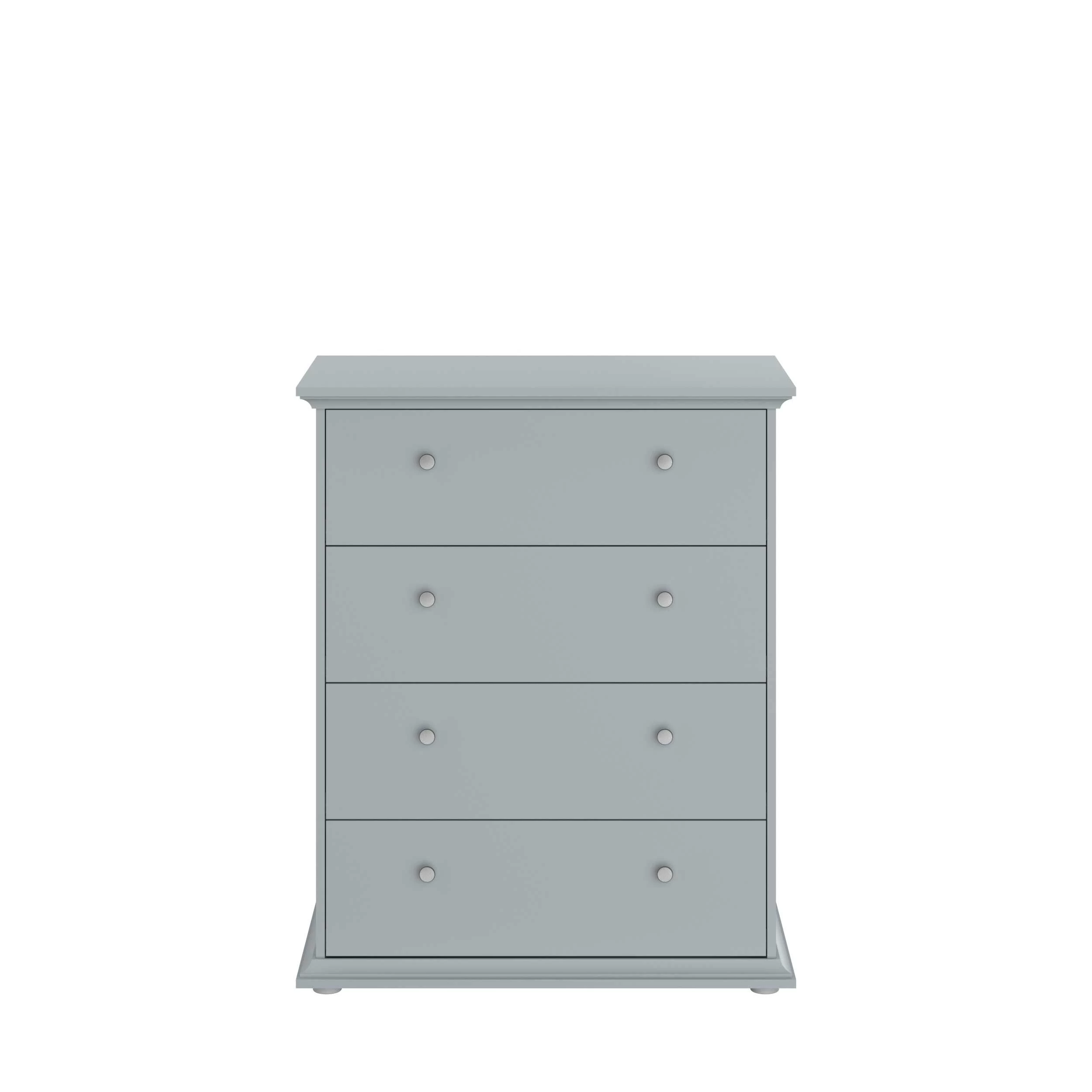 Commode Morgane 4 Tiroirs - Gris 10 Commode Morgane 4 Tiroirs - Gris – Image 10