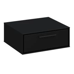 Chevet Mural Sigrid Avec Tiroir - Noir