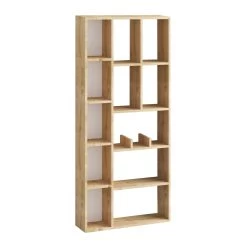 Emerald Bookshelf" | 100% Melamine Coated | 75x170x18 Cm | Sapphire Oak -Magasin De Meubles 393MRD1263 20 203 a3f2