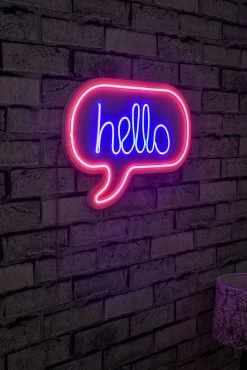 Wallity Plastique Décoratif Eclairage Led | Rose Bleu | 12V DC | Etanche Néon