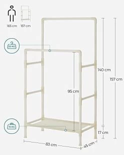 Songmics Porte-vêtements | 88x44x154cm | Fer/tissu/plastique 10 Songmics Porte-vêtements | 88x44x154cm | Fer/tissu/plastique -Magasin De Meubles 411li29z1QL. SL500 f7e1