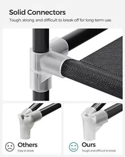 Songmics Armoire Portable, Placard Pliable, 150x45x175 Cm, Noir -Magasin De Meubles 41Lwa1xVttL. SL500 3df7