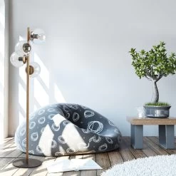 Lampe à Poser Sheen | Corps En Métal | Capuchon En Verre | Or