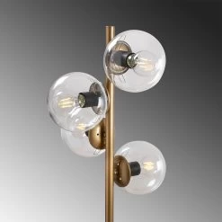 Lampe à Poser Sheen | Corps En Métal | Capuchon En Verre | Or -Magasin De Meubles 521SHN1531 20 205 5359