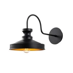 Lampe Murale Sheen | Corps En Métal | 22x42cm | Douille E27 | IP20 | Noir 11 Lampe Murale Sheen | Corps En Métal | 22x42cm | Douille E27 | IP20 | Noir -Magasin De Meubles 521SHN2145 20 202 fa32