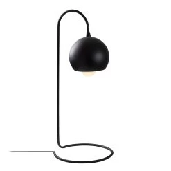 Lampe à Poser En Métal Brillant 14x23cm - Hauteur 56cm, Noir 8 Lampe à Poser En Métal Brillant 14x23cm - Hauteur 56cm, Noir -Magasin De Meubles 521SHN2214 20 202 8717