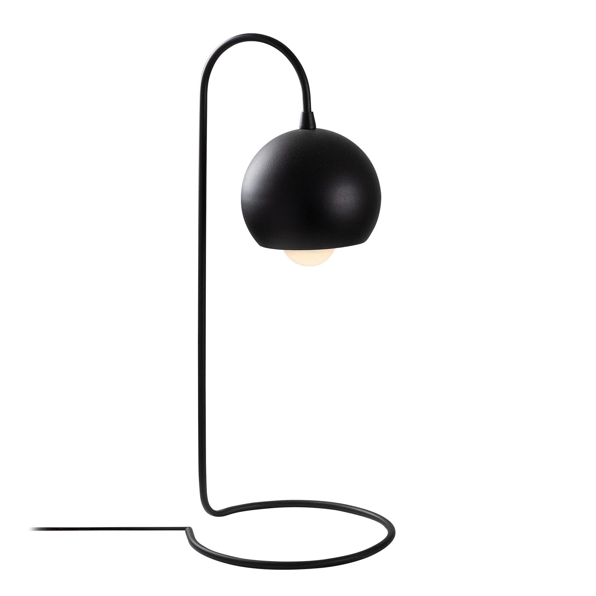 Lampe à Poser En Métal Brillant 14x23cm - Hauteur 56cm, Noir 4 Lampe à Poser En Métal Brillant 14x23cm - Hauteur 56cm, Noir – Image 4