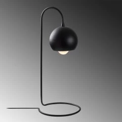 Lampe à Poser En Métal Brillant 14x23cm - Hauteur 56cm, Noir 7 Lampe à Poser En Métal Brillant 14x23cm - Hauteur 56cm, Noir -Magasin De Meubles 521SHN2214 20 204 6f15