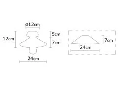 Lustre Noir épuré | Décoration Moderne | 24 Cm De Diamètre | IP20 -Magasin De Meubles 525NOR1301 20 204 d818