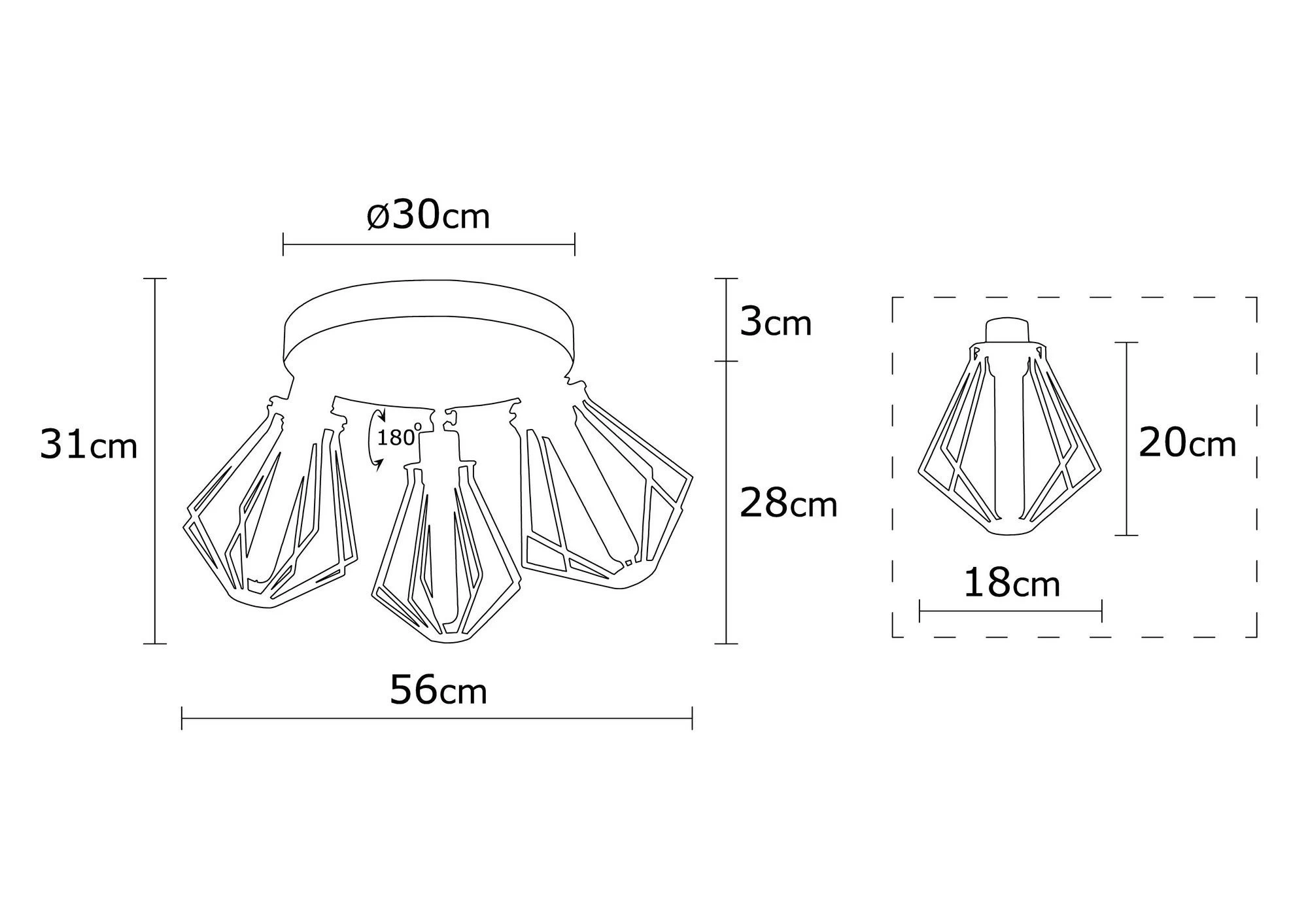 Lustre épuré Et Contemporain | Luminaire Décoratif Moderne | Noir Et Or 5 Lustre épuré Et Contemporain | Luminaire Décoratif Moderne | Noir Et Or – Image 5