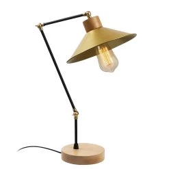 Lampe De Table élégante Et Contemporaine | Luminaire Décoratif Moderne | Or | 24x52 Cm -Magasin De Meubles 525NOR2123 20 202 2246