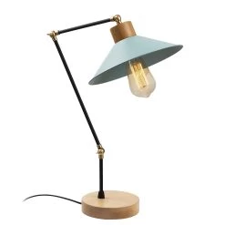 Lampe De Table Turquoise | Moderne, Luminaire Décoratif | 24 Cm De Diamètre, 52 Cm De Hauteur -Magasin De Meubles 525NOR2127 20 202 729d