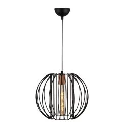 Lustre Moderne Et épuré | Corps En Fer | 33 Cm De Diamètre | Hauteur Réglable | Bronze Noir -Magasin De Meubles 527ABY1776 20 202 0fa8