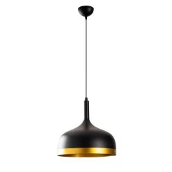 Lustre élégant Et Sophistiqué En Or Noir | 30 Cm De Diamètre | 128 Cm De Hauteur -Magasin De Meubles 527ABY1828 20 203 67db