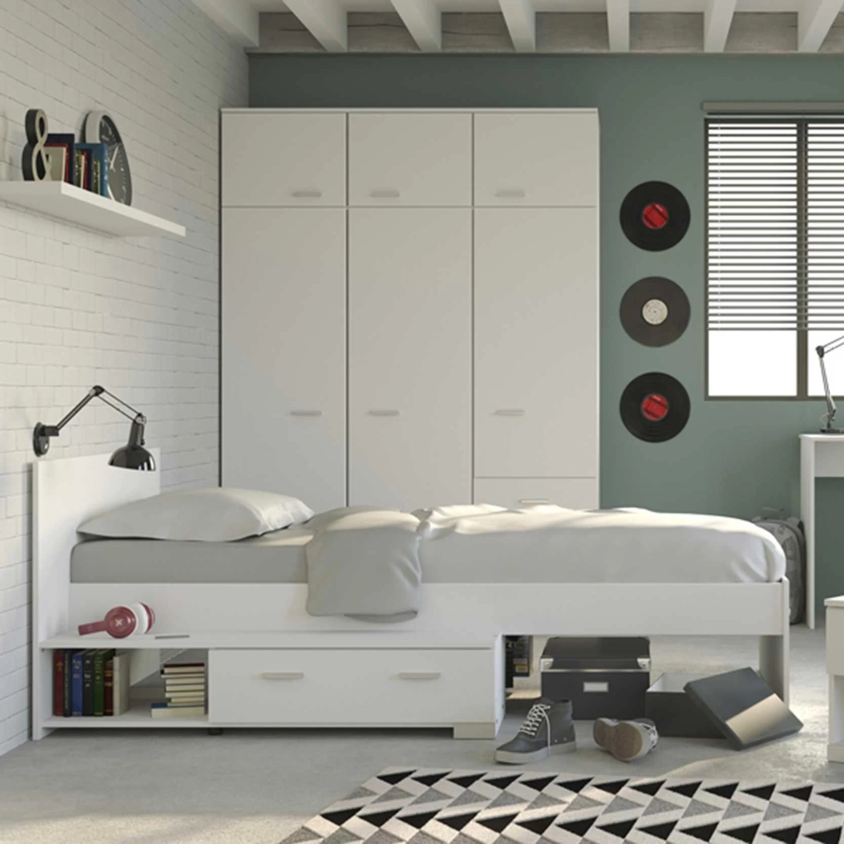 Lit Pour Enfant Gemma Avec Tiroir - Blanc