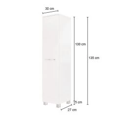 Colonne Gene 30cm 1 Porte - Gris Graphite/vert Fjord -Magasin De Meubles 547.0133 5 2 3 1 1 335f