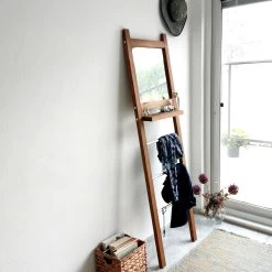 Locelso Hall Stand | 100% Pine Solid Wood | Walnut -Magasin De Meubles 552NOS1211 20 202 b1d1