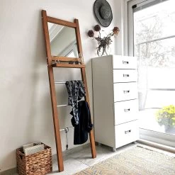 Locelso Hall Stand | 100% Pine Solid Wood | Walnut -Magasin De Meubles 552NOS1211 20 206 7603