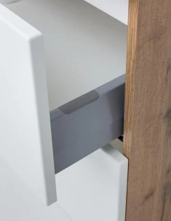 Meuble Lavabo Sefa 60cm 2 Tiroirs - Chêne/blanc -Magasin De Meubles 559.3193 8c 30b3