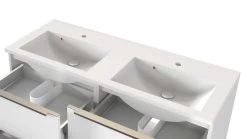 Meuble Lavabo Hansen 120cm 4 Tiroirs - Blanc -Magasin De Meubles 560.3188 10 a83b