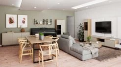 Vitrine Inda 2 Portes - Beige/noyer -Magasin De Meubles 5609875168515 ffa1