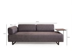 Canapé-lit 3 Places" Confortable | Structure En Bois De Hêtre | Couleur Anthracite -Magasin De Meubles 560ARE1328 20 2014 8b6b