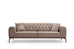 Canapé-lit 3 Places | Confort Et Style En Crème | Tissu 100% Polyester -Magasin De Meubles 560ARE1341 20 204 8809