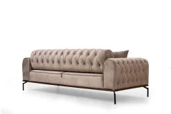 Canapé-lit 3 Places | Confort Et Style En Crème | Tissu 100% Polyester -Magasin De Meubles 560ARE1341 20 206 dd62