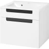 Meuble Lavabo Siena 60cm - Blanc/anthracite