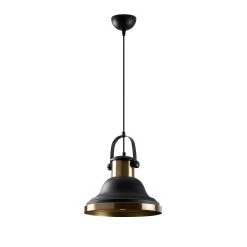 Lustre En Métal Tatum | 30x30cm | Hauteur : 136cm | Noir -Magasin De Meubles 584TTM1111 20 204 132c