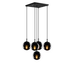Tatum Chandelier | Fumée Noire | Corps En Métal | Capuchon En Verre -Magasin De Meubles 584TTM1168 20 205 84eb