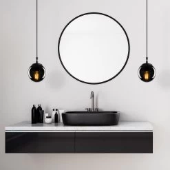 Lustre Tatum | 15x15 Cm | 110 Cm De Hauteur | Noir Fumée -Magasin De Meubles 584TTM1170 20 203 7d3c